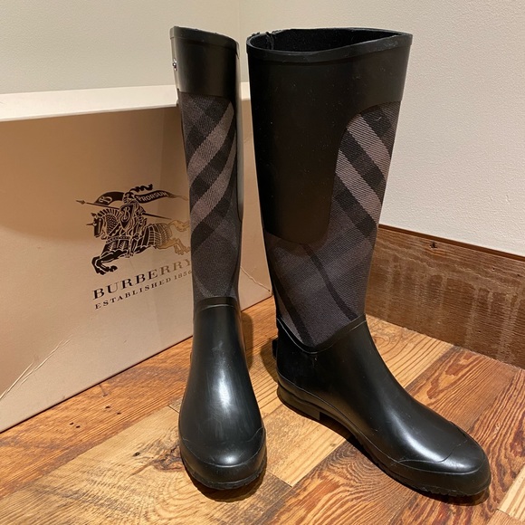 Burberry Bimaterial Rainboot Chesterford - Picture 2 of 9